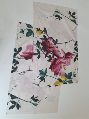 Ted Baker Citrus Bloom Floral 100% Cotton King Size Pillow Shams